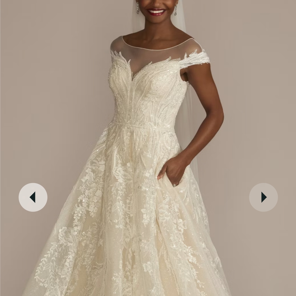 Elegant Cream Lace Off-Shoulder Dress